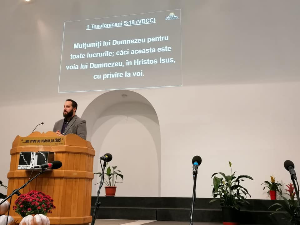 MIHAI CIOPASIU JUNIOR PREDICA LA SARBATOAREA MULTUMIRII - BISERICA ANTIOHIA BUCURESTI - 10 NOIEMBRIE 2019