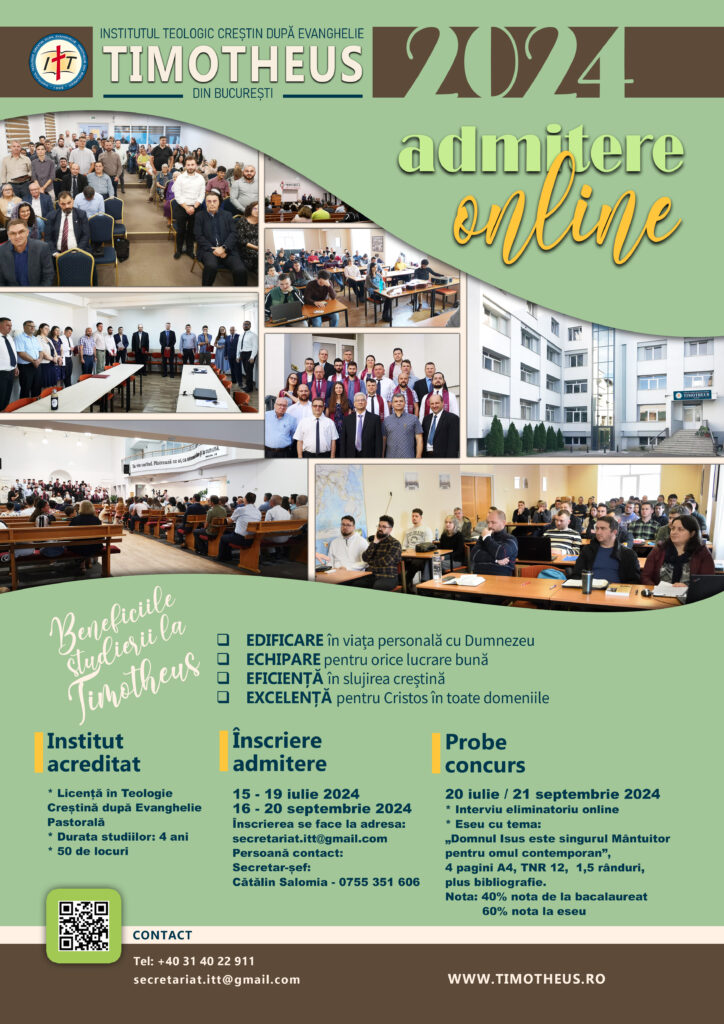 AFIS ADMITERE INSTITUTUL TEOLOGIC TIMOTHEUS CRESTIN DUPA EVANGHELIC 2024 AFIS ADMITERE INSTITUTUL TEOLOGIC TIMOTHEUS CRESTIN DUPA EVANGHELIC 2024